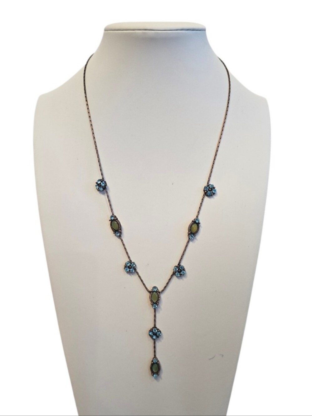 Park Lane Jewelry Swarovski Blue Crystal Necklace Earring Bundle - Picture 3 of 6